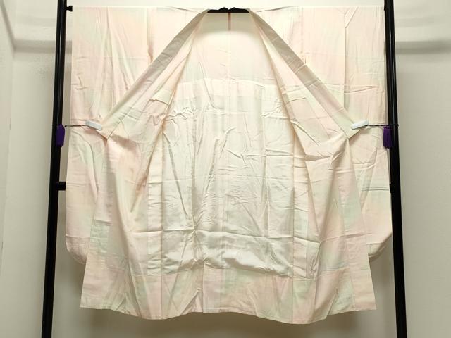 平和屋着物●振袖用長襦袢 無双仕立て 斜線文 暈し染め 正絹 逸品 CABC8199gh
