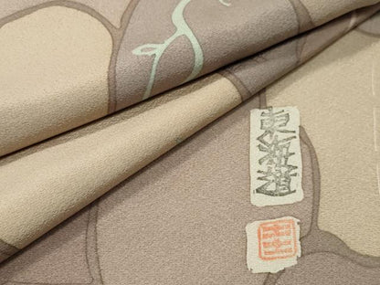 平和屋着物●上質な小紋 作家物 東海道 正絹 逸品 未使用 CABC8200gh