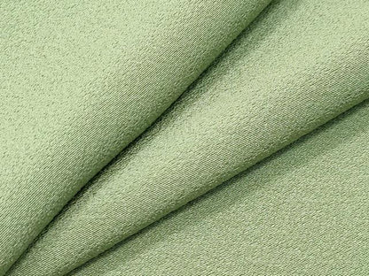 平和屋着物●上質な色無地　若葉色　ロング丈　正絹　逸品　CABC8202gh