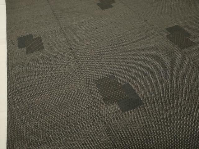 平和屋着物●上質な紬　色紙重ね文　正絹　逸品　未使用　CABC8205gh