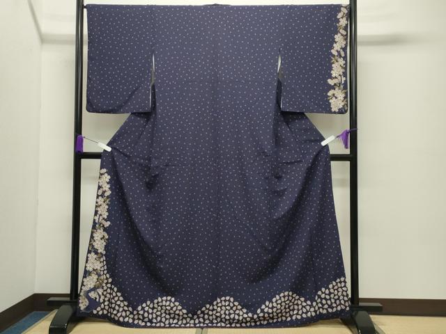 平和屋着物●訪問着　枝桜文　洗える着物　CABC8207gh