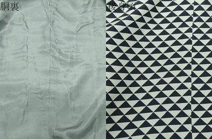 平和屋着物●男性　長襦袢　袷　鱗文　正絹　逸品　未使用　CABC8208gh