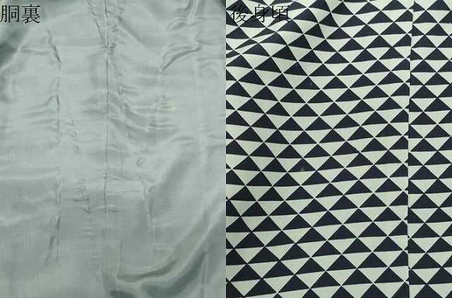 平和屋着物●男性　長襦袢　袷　鱗文　正絹　逸品　未使用　CABC8208gh