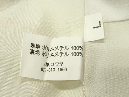 平和屋着物●小紋　牡丹花文　洗える着物　CABC8209gh