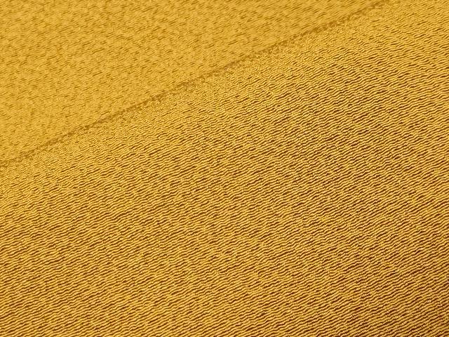 平和屋着物●上質な色無地　山吹茶色　正絹　逸品　未使用　CABC8210gh
