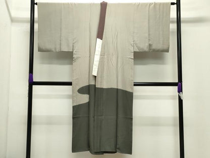 平和屋着物●男性　長襦袢　袷　絞り　龍　金彩　正絹　逸品　CABC8211gh