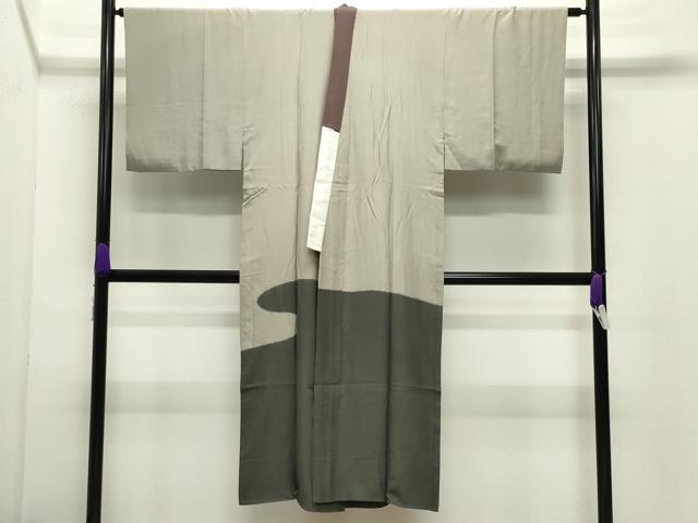 平和屋着物●男性　長襦袢　袷　絞り　龍　金彩　正絹　逸品　CABC8211gh