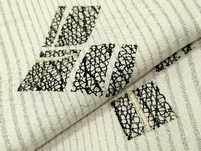 平和屋着物●訪問着 刺繍 色紙吉祥文 金彩 正絹 逸品 CABC8220gh