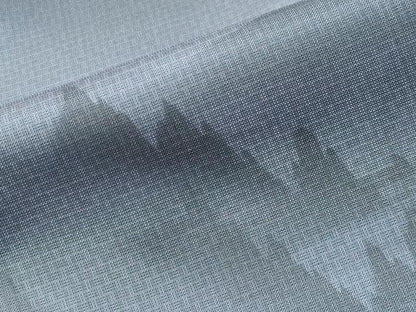 平和屋着物●訪問着 本場大島紬 遠山風景文 地紋織謹製 証紙付き 正絹 逸品 未使用 CABC8226gh