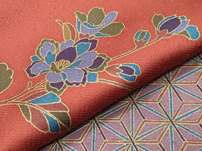 平和屋着物●染色作家　斉藤三才　訪問着　三才鳥　金彩　ロング丈　正絹　逸品　CABC8227gh