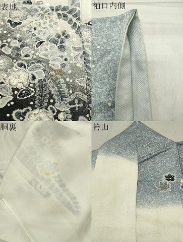 平和屋着物●訪問着 作家物 辻が花 絞り 暈し染め 金彩 正絹 逸品 CABC8230gh
