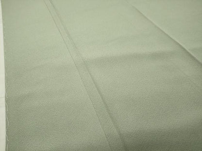平和屋着物●上質な色無地　山葵色　正絹　逸品　未使用　CABC8232gh