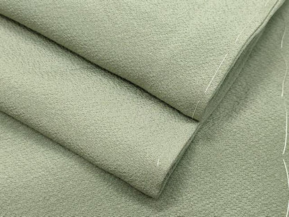 平和屋着物●上質な色無地　山葵色　正絹　逸品　未使用　CABC8232gh