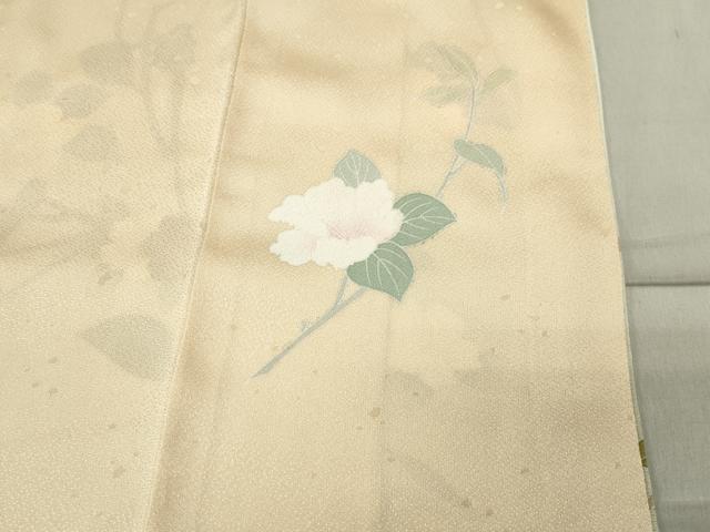 平和屋着物●訪問着　友禅　作家物　枝花文　暈し染め　正絹　逸品　CABC8237gh