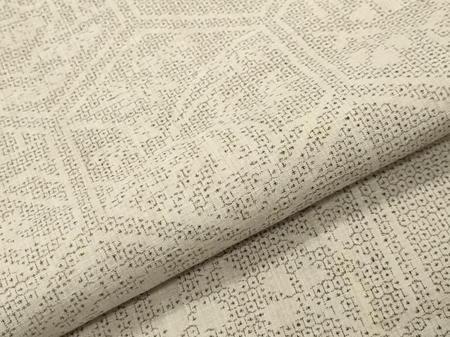 平和屋着物●本場結城紬　重要無形文化財　100亀甲　亀甲花文　正絹　逸品　CABC8240gh