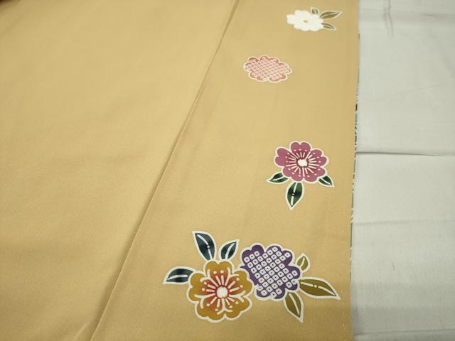 平和屋着物●訪問着　型染め　鴛鴦花文　暈し染め　正絹　逸品　CABC8241gh