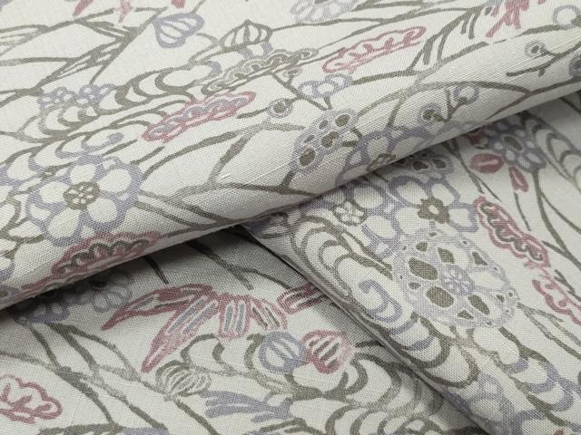 平和屋着物●上質な小紋 紬地 型染め 松竹梅文 正絹 逸品 CABC8245gh