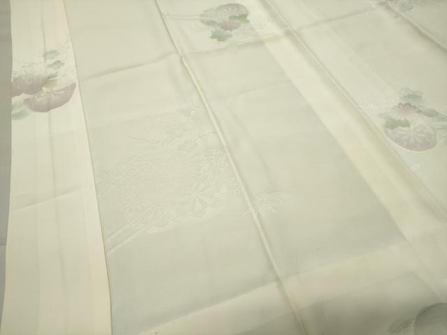 平和屋着物●長襦袢　無双仕立て　花車地紋　暈し染め　反端付き　正絹　逸品　CABC8246gh
