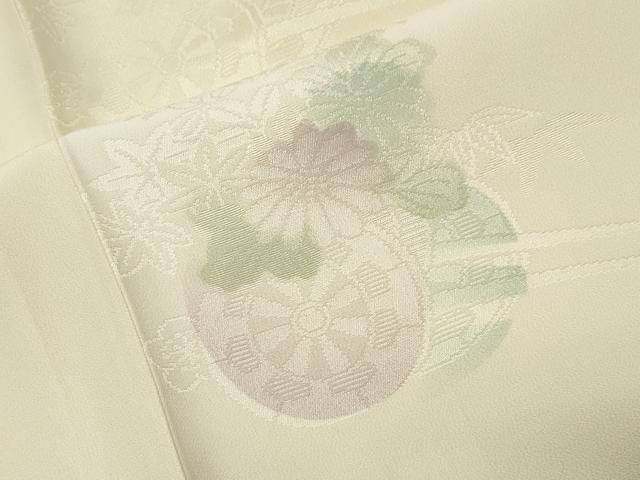 平和屋着物●長襦袢　無双仕立て　花車地紋　暈し染め　反端付き　正絹　逸品　CABC8246gh