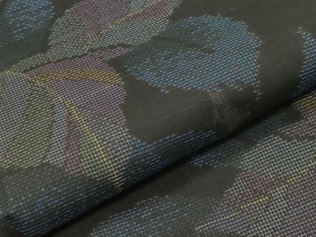 平和屋着物●本場大島紬 9マルキ 舞葉文 正絹 逸品 未使用 CABC8249gh