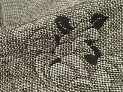 平和屋着物●本場大島紬　9マルキ　草木文　ますいわ屋扱い　反端付き　正絹　逸品　CABC8251gh
