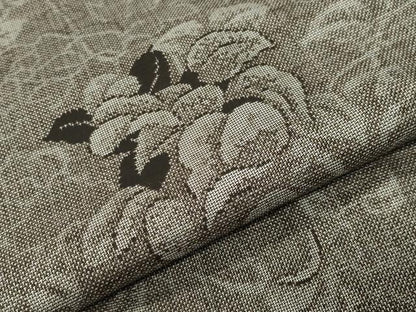 平和屋着物●本場大島紬　9マルキ　草木文　ますいわ屋扱い　反端付き　正絹　逸品　CABC8251gh