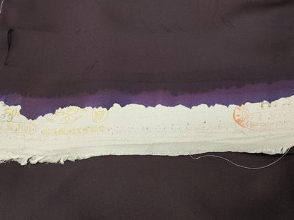 平和屋着物●訪問着　総刺繍　蔦の葉文　金糸　反端付き　正絹　逸品　未使用　CABC8252gh