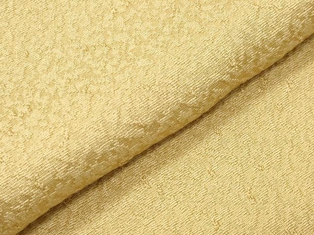 平和屋着物●上質な色無地　紋意匠　支子色　正絹　逸品　CABC8255gh