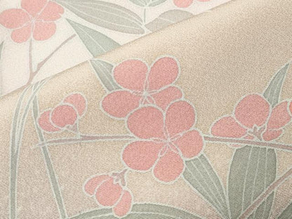 平和屋着物●訪問着　友禅　牡丹花文　暈し染め　正絹　逸品　CABC8257gh