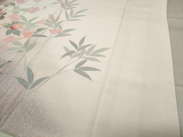 平和屋着物●訪問着　友禅　牡丹花文　暈し染め　正絹　逸品　CABC8257gh