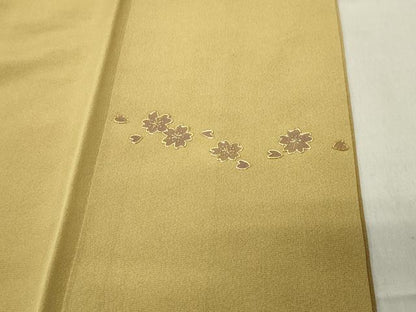 平和屋着物▼訪問着　作家物　螺鈿　花筏文　暈し染め　金彩　正絹　逸品　CABC8263gh