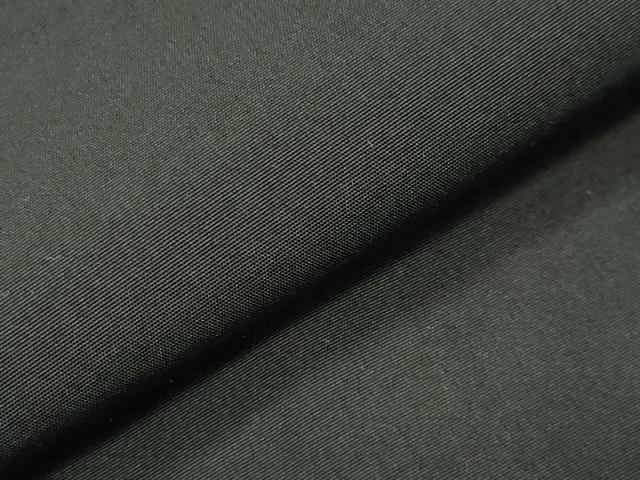 平和屋着物●男性　黒紋付　羽織セット　羽裏：風景文　キングサイズ　正絹　逸品　CABC8288gh