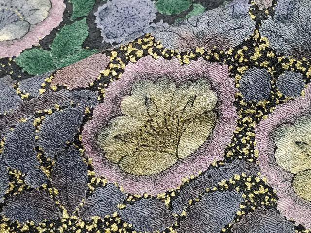 平和屋着物●訪問着　辻が花　暈し染め　金彩　正絹　逸品　CABC8291gh