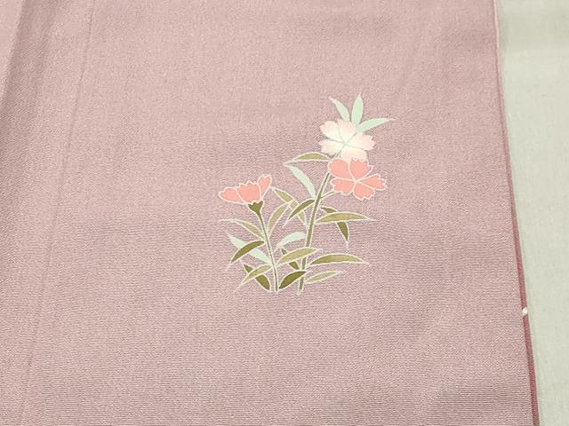 平和屋着物●訪問着　友禅　作家物　地紙人物花文　暈し染め　三越扱い　ロング丈　正絹　逸品　CABC8292gh