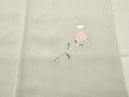 平和屋着物●訪問着　友禅　作家物　花籠文　暈し染め　正絹　逸品　CABC8293gh