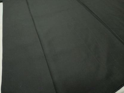 平和屋着物●男性　黒紋付　羽織セット　羽裏：龍　虎　正絹　逸品　未使用　CABC8301gh