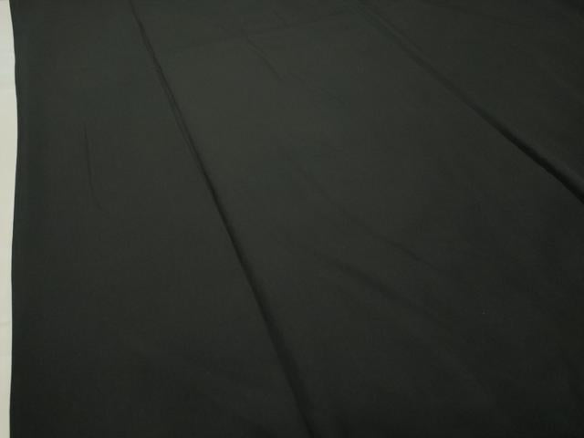 平和屋着物●男性　黒紋付　羽織セット　羽裏：地紙人物風景文　正絹　逸品　CABC8302gh