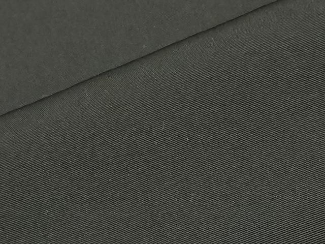平和屋着物●男性　黒紋付　羽織セット　羽裏：風景文　正絹　逸品　CABC8303gh