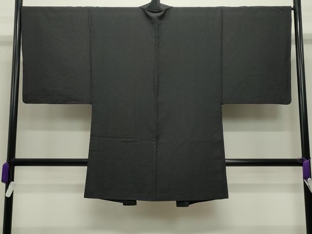 平和屋着物●男性　紬　アンサンブル　格子柄　正絹　逸品　CABC8305gh