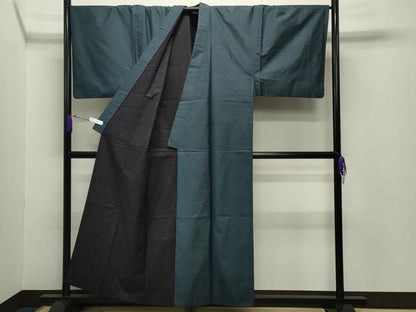 平和屋着物●男性　本場大島紬　アンサンブル　100亀甲　総詰め　キングサイズ　正絹　逸品　CABC8306gh