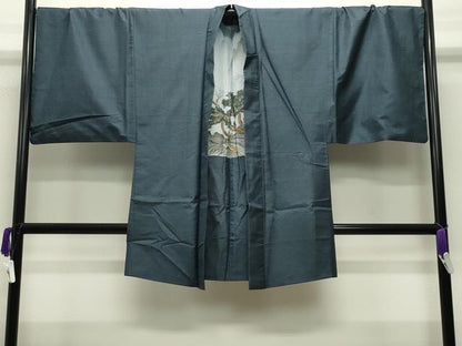 平和屋着物●男性　本場大島紬　アンサンブル　100亀甲　総詰め　キングサイズ　正絹　逸品　CABC8306gh