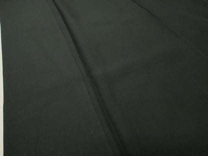 平和屋着物●男性　黒紋付　正絹　逸品　CABC8308gh