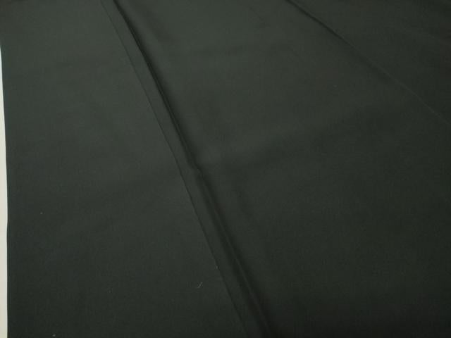 平和屋着物●男性　黒紋付　正絹　逸品　CABC8308gh
