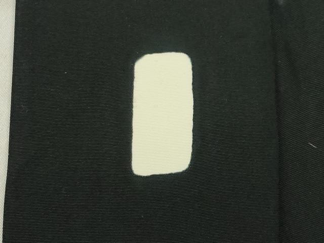 平和屋着物●男性　黒紋付　正絹　逸品　CABC8308gh