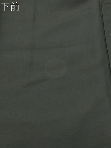 平和屋着物●男性　黒紋付　正絹　逸品　CABC8309gh