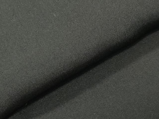 平和屋着物●男性　黒紋付　正絹　逸品　CABC8309gh