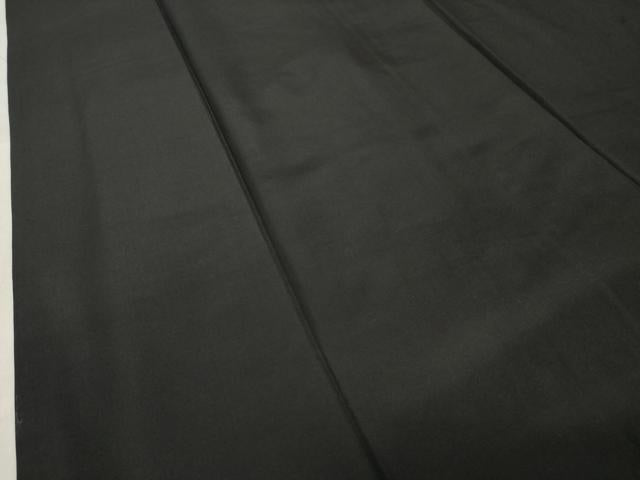 平和屋着物●男性　黒紋付　正絹　逸品　CABC8310gh
