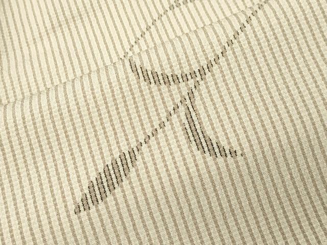 平和屋着物●本塩沢　枝花文　証紙付き　ロング丈　正絹　逸品　未使用　CABC8318gh