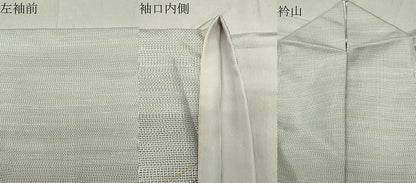 平和屋着物●訪問着　本場縞大島紬　刺繍　舞花文　金彩　大島紬巨匠謹製　証紙付き　ロング丈　正絹　逸品　CABC8319gh