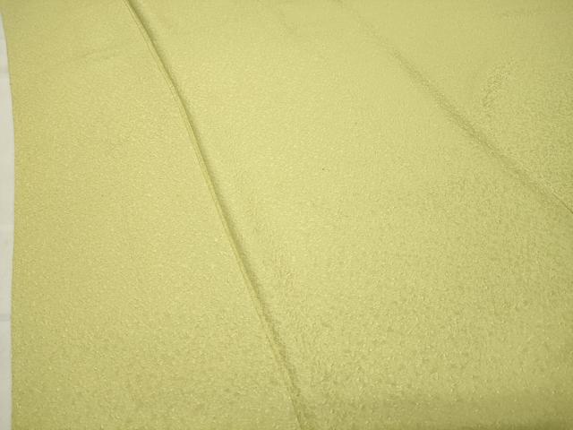 平和屋着物●本草木染作家　瑞寶　色無地　紋意匠　枯草色　正絹　逸品　未使用　CABC8335gh
